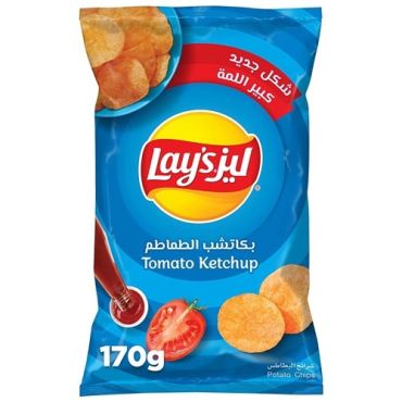 Lays Chips 170Gm, Ketchup, 20 Pieces Per Carton